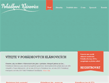 Tablet Screenshot of pohadkoveklanovice.cz